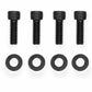 Sniper Fabricated Aluminum Valve Cover - Chevy Small Block - Black - 890010B
