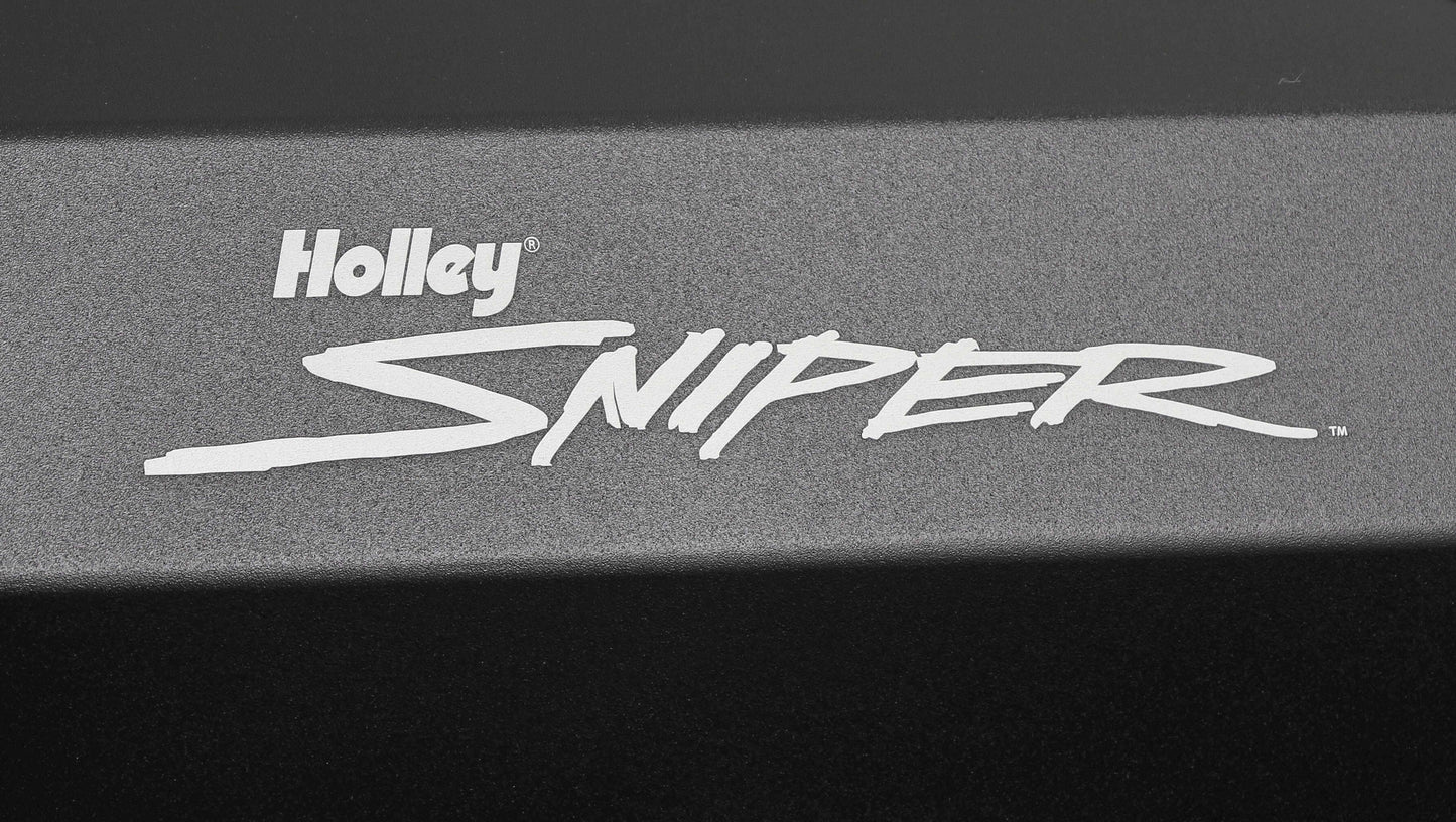 Sniper Fabricated Aluminum Valve Cover - Chevy Small Block - Black - 890010B