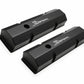 Sniper Fabricated Aluminum Valve Cover - Chevy Small Block - Black - 890010B