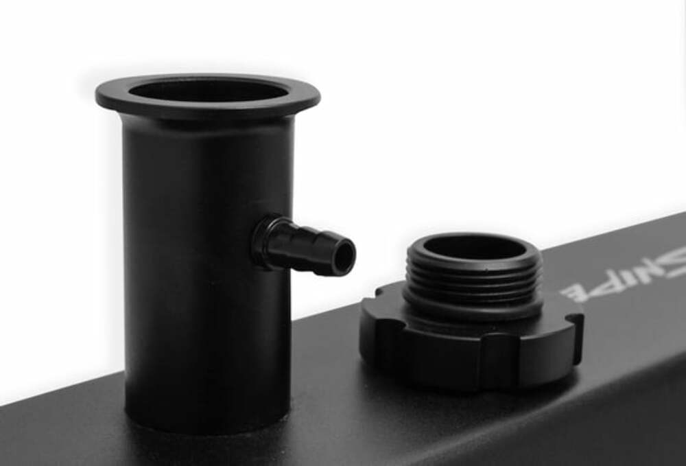 Sniper Fabricated Aluminum Valve Cover - Ford Small Block - Black Finish 890013B
