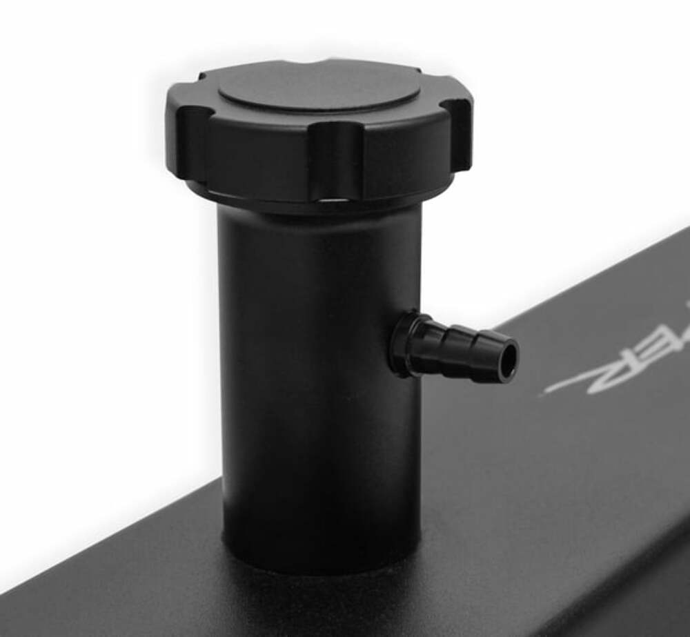 Sniper Fabricated Aluminum Valve Cover - Ford Small Block - Black Finish 890013B