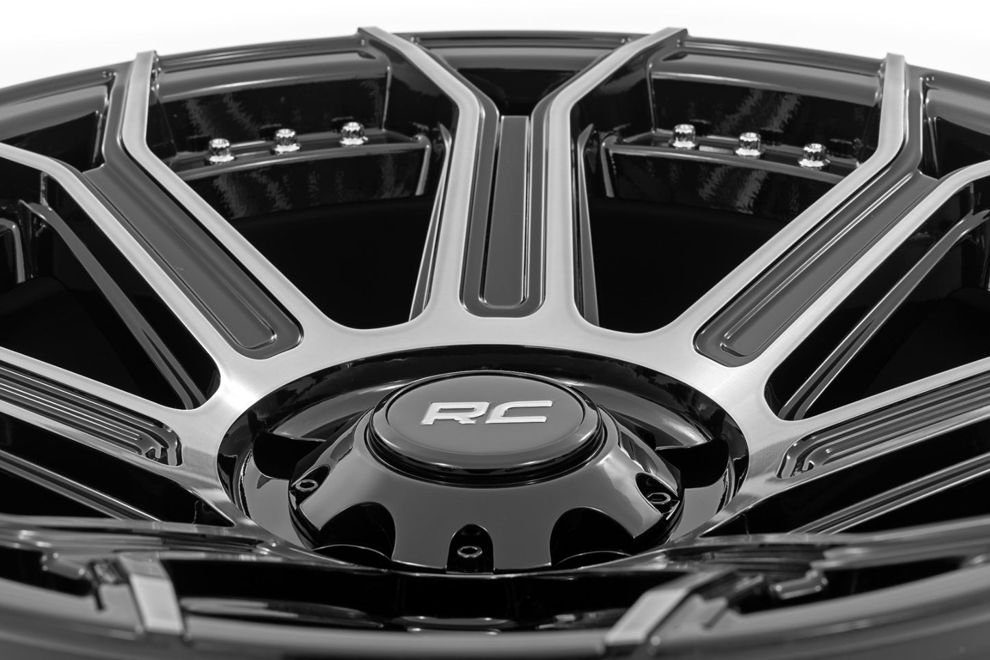Rough Country 89 Series Wheel Black Machined Gun Metal 17x9 5x5 -12mm 89170918