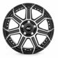Rough Country 89 Series Wheel Black Machined Gun Metal 17x9 5x5 -12mm 89170918