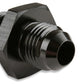 Mr. Gasket Aluminum Tube Adapter 6 AN Male AN To 3/8 Inch Tubing Black 892006-BL