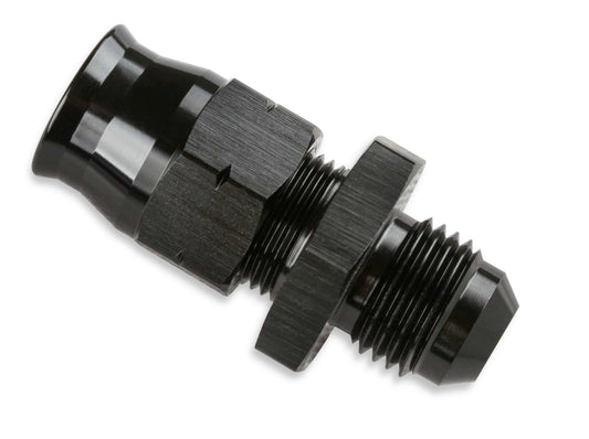 Mr. Gasket Aluminum Tube Adapter 6 AN Male AN To 3/8 Inch Tubing Black 892006-BL