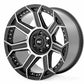 Rough Country 89 Series Wheel Black Machined Gunmetal 20x9 6x5.5 +18mm 89200912