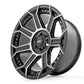Rough Country 89 Series Wheel Black Machined Gunmetal 20x9 6x5.5 +18mm 89200912