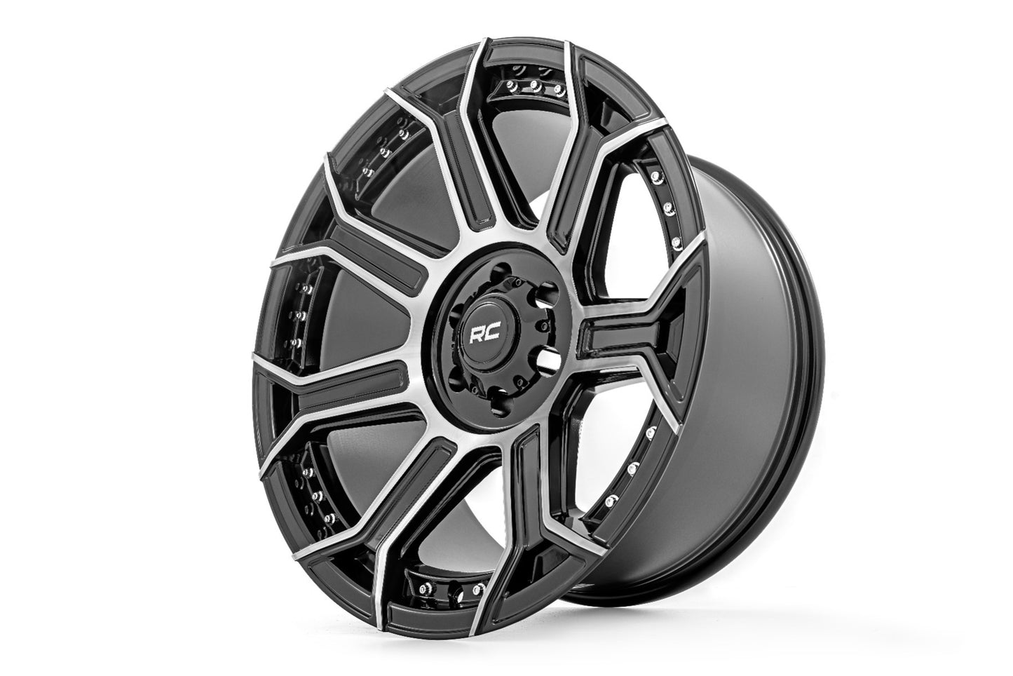 Rough Country 89 Series Wheel Black Machined Gunmetal 20x9 6x5.5 +18mm 89200912