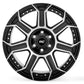 Rough Country 89 Series Wheel Black Machined Gunmetal 20x9 6x5.5 +18mm 89200912