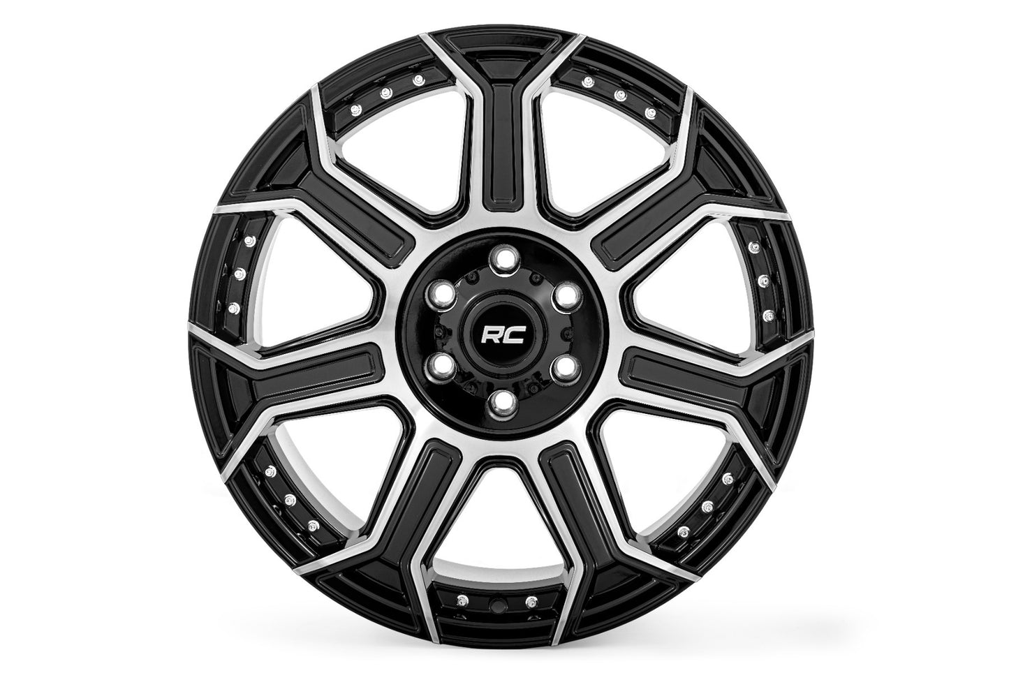 Rough Country 89 Series Wheel Black Machined Gunmetal 20x9 6x5.5 +18mm 89200912