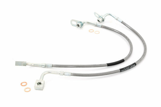 Fits Ram 1500 4WD (2019-2025) Brake Lines; Front; 89309