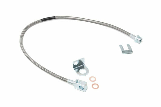 Fits Jeep Cherokee XJ/Wrangler TJ Brake Line; Rear; 4-6" Lift; 89703
