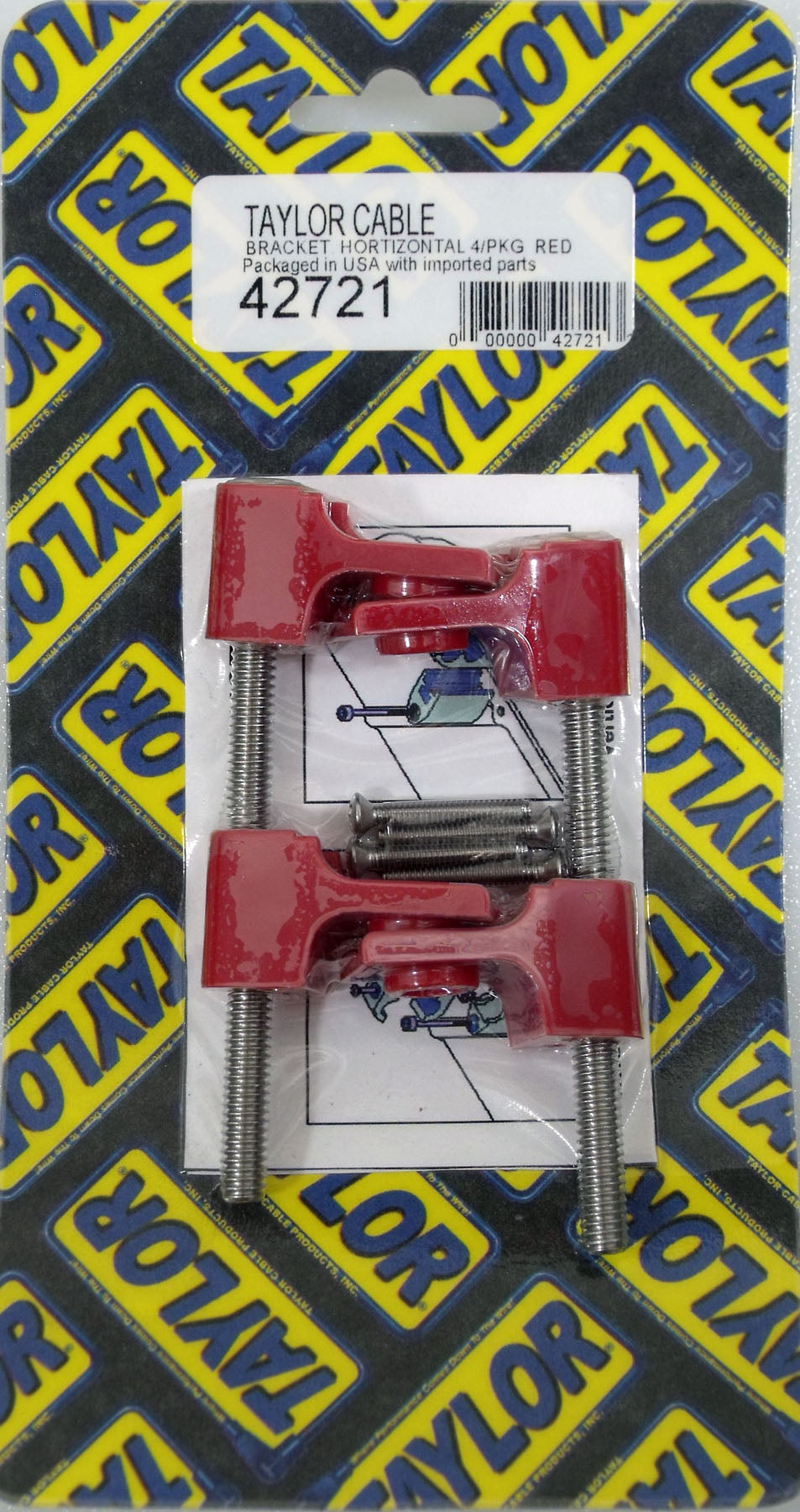 Spark Plug Wire Holder 4 Red 42721
