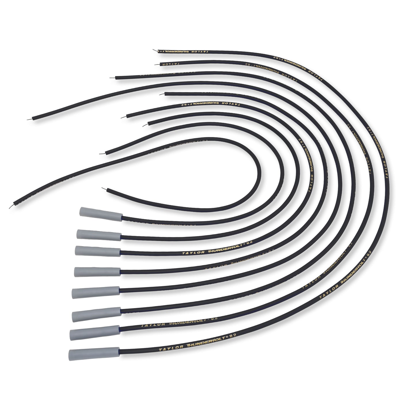 Spark Plug Wire Set Universal 8.2mm Silicone Thundervolt 180? 40 ohm/ft 83055