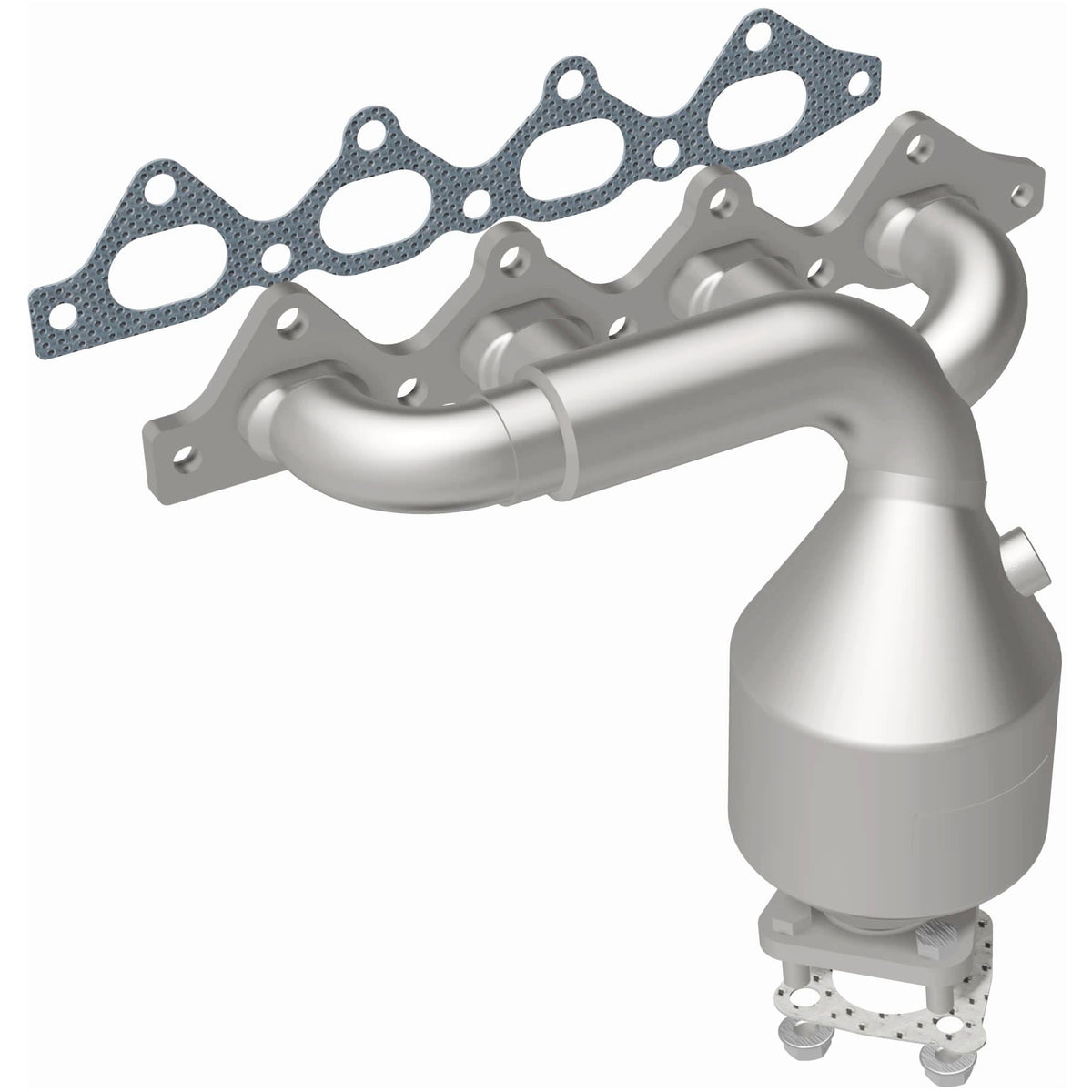 Catalytic Converter with Integrated Exhaust Manifold for HM Grade Federal / EPA Compliant Direct-Fit Manifold Catalytic