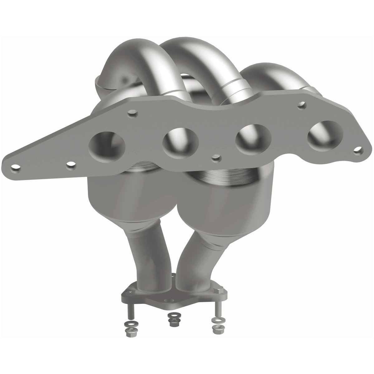 Catalytic Converter with Integrated Exhaust Manifold for HM Grade Federal / EPA Compliant Direct-Fit Manifold Catalytic