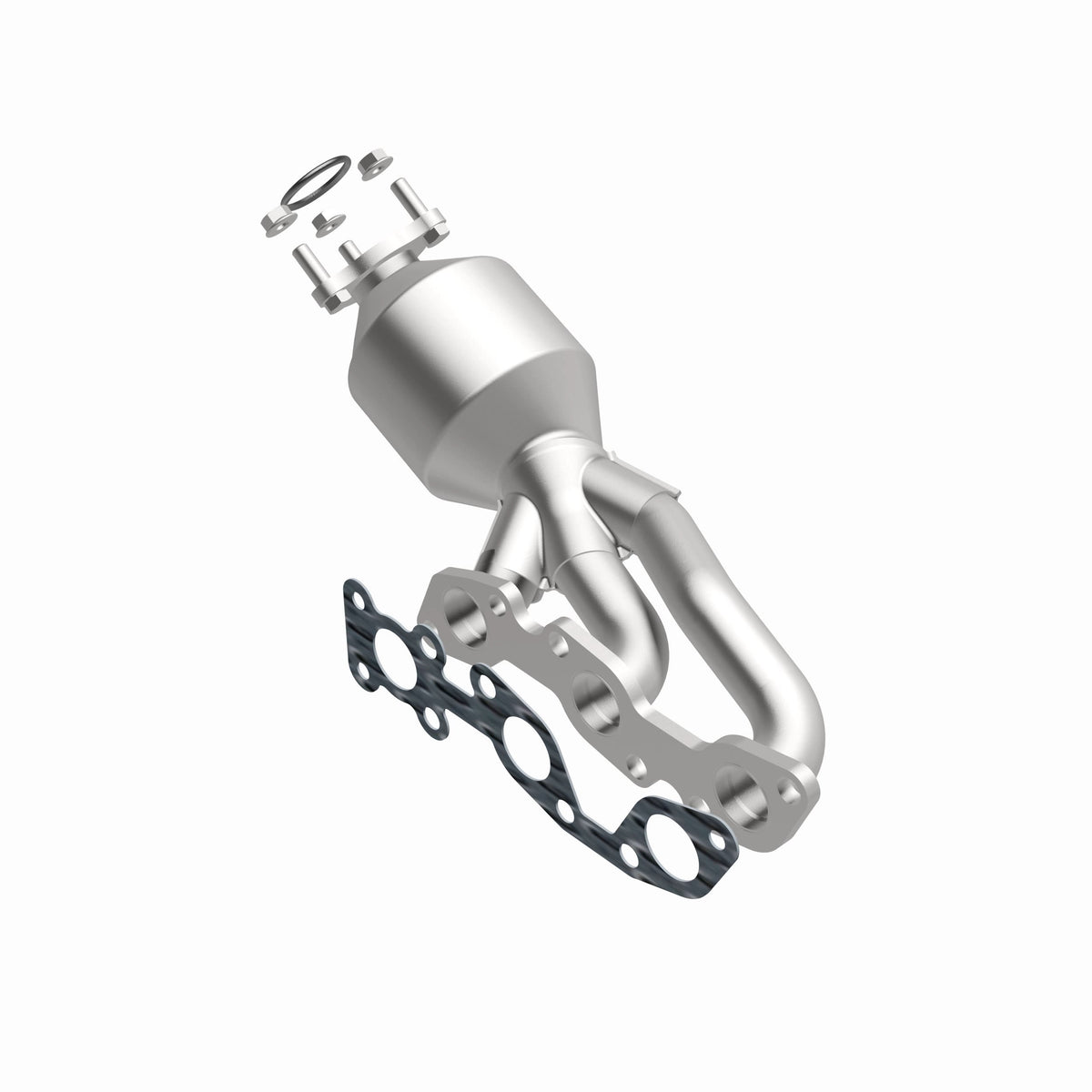 Catalytic Converter with Integrated Exhaust Manifold for HM Grade Federal / EPA Compliant Direct-Fit Manifold Catalytic
