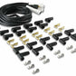 Spark Plug Wire Set - Universal - 180 Deg White Ceramic Boots - 9000C