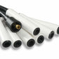 Spark Plug Wire Set - Universal - 180 Deg White Ceramic Boots - 9000C