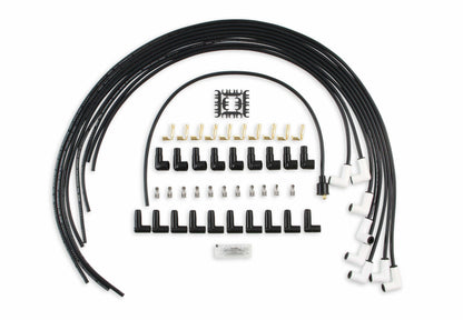 Spark Plug Wire Set - Universal - 90 Deg White Ceramic Boots - 9001C