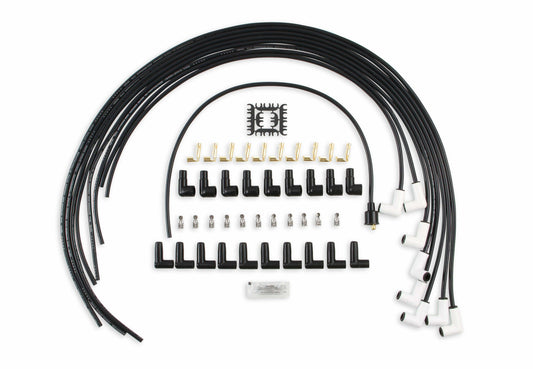 Spark Plug Wire Set - Universal - 90 Deg White Ceramic Boots - 9001C