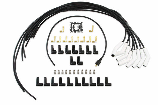 Spark Plug Wire Set - Universal - 135 Deg White Ceramic Boots - 9002C