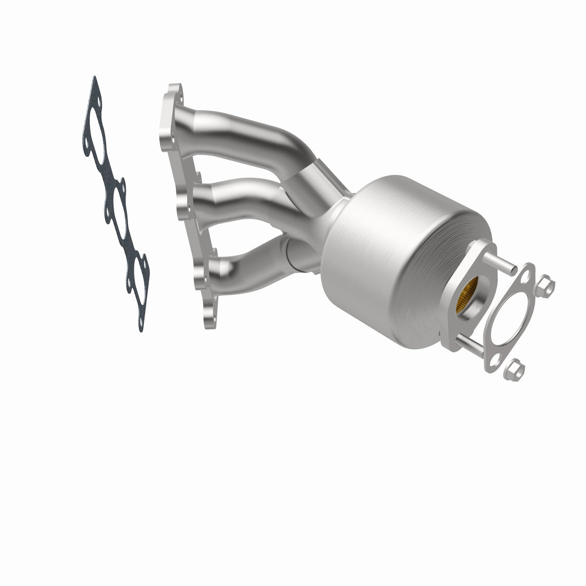 Catalytic Converter with Integrated Exhaust Manifold for HM Grade Federal / EPA Compliant Direct-Fit Manifold Catalytic