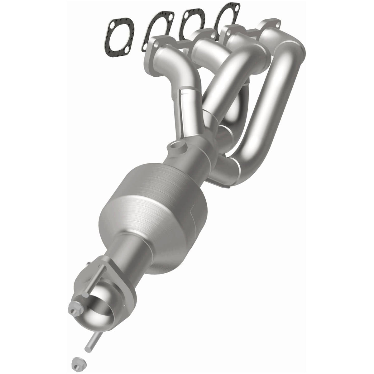 Catalytic Converter with Integrated Exhaust Manifold for HM Grade Federal / EPA Compliant Direct-Fit Manifold Catalytic