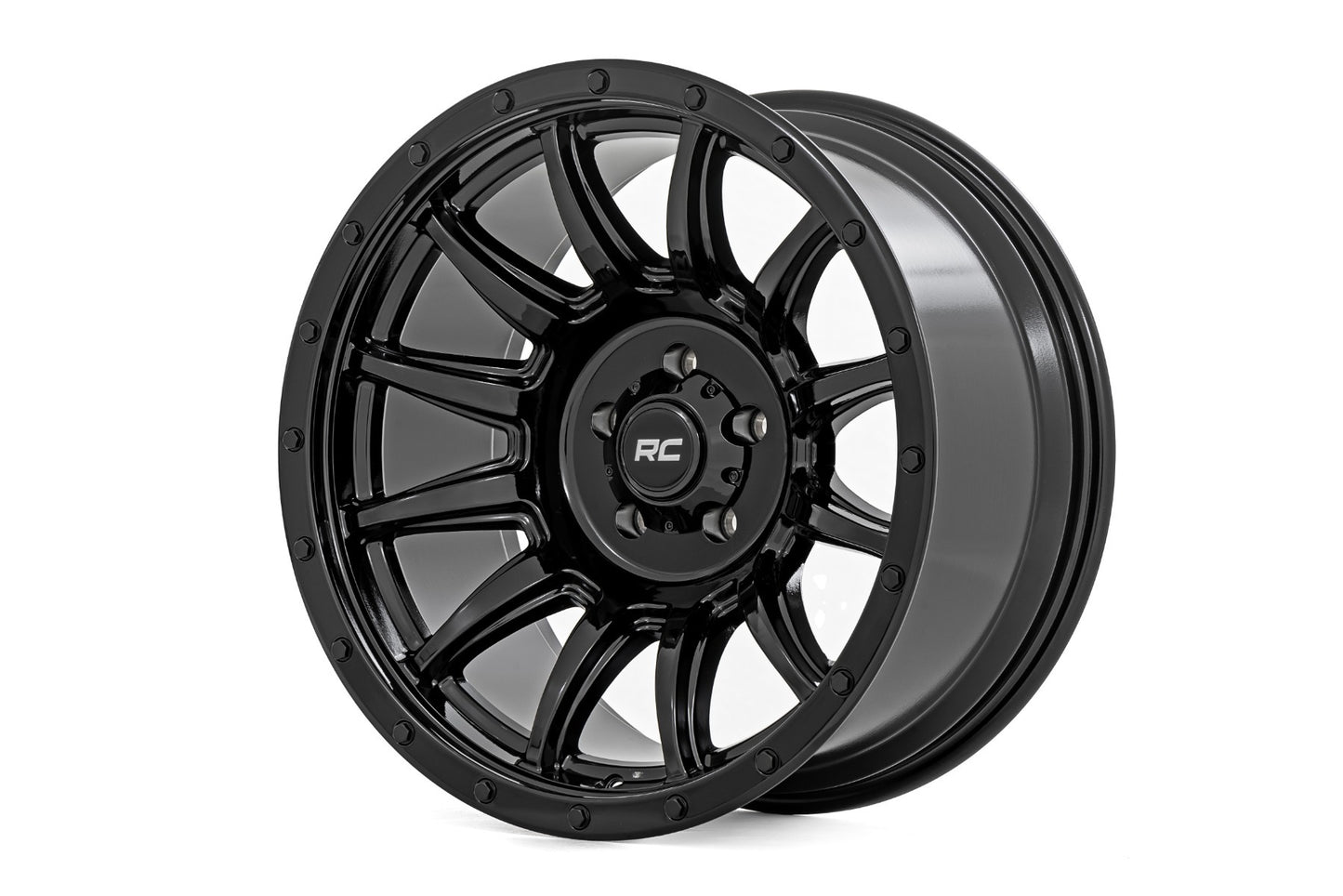 Rough Country Rough Country 90 Series Wheel - One-Piece - Gloss Black - 20x9 - 6x5.5 - 0mm - 90200912B