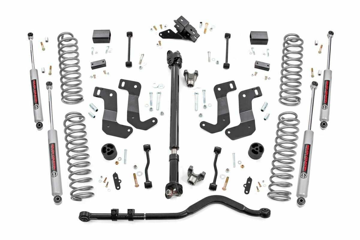 Fits Jeep Wrangler JL Rubicon (18-23) 3.5" Lift Kit; C/A Drop; Front D/S; 90530