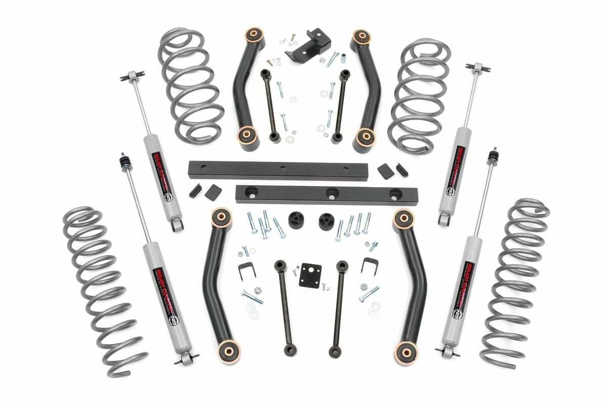 Fits Jeep Wrangler TJ 4WD (1997-2002) 4 Inch Lift Kit; 90630