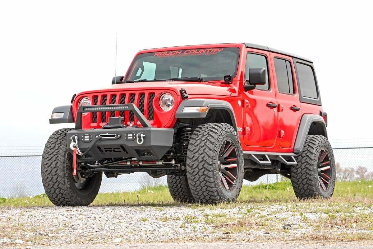 Fits Jeep Wrangler JL (21-24) (18-24) Contoured Drop Steps; 4 Door; 90769A