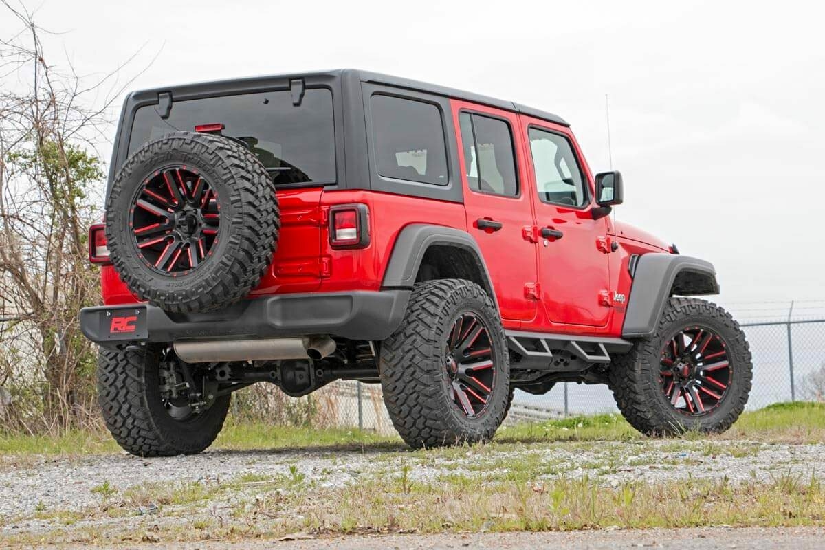 Fits Jeep Wrangler JL (21-24) (18-24) Contoured Drop Steps; 4 Door; 90769A