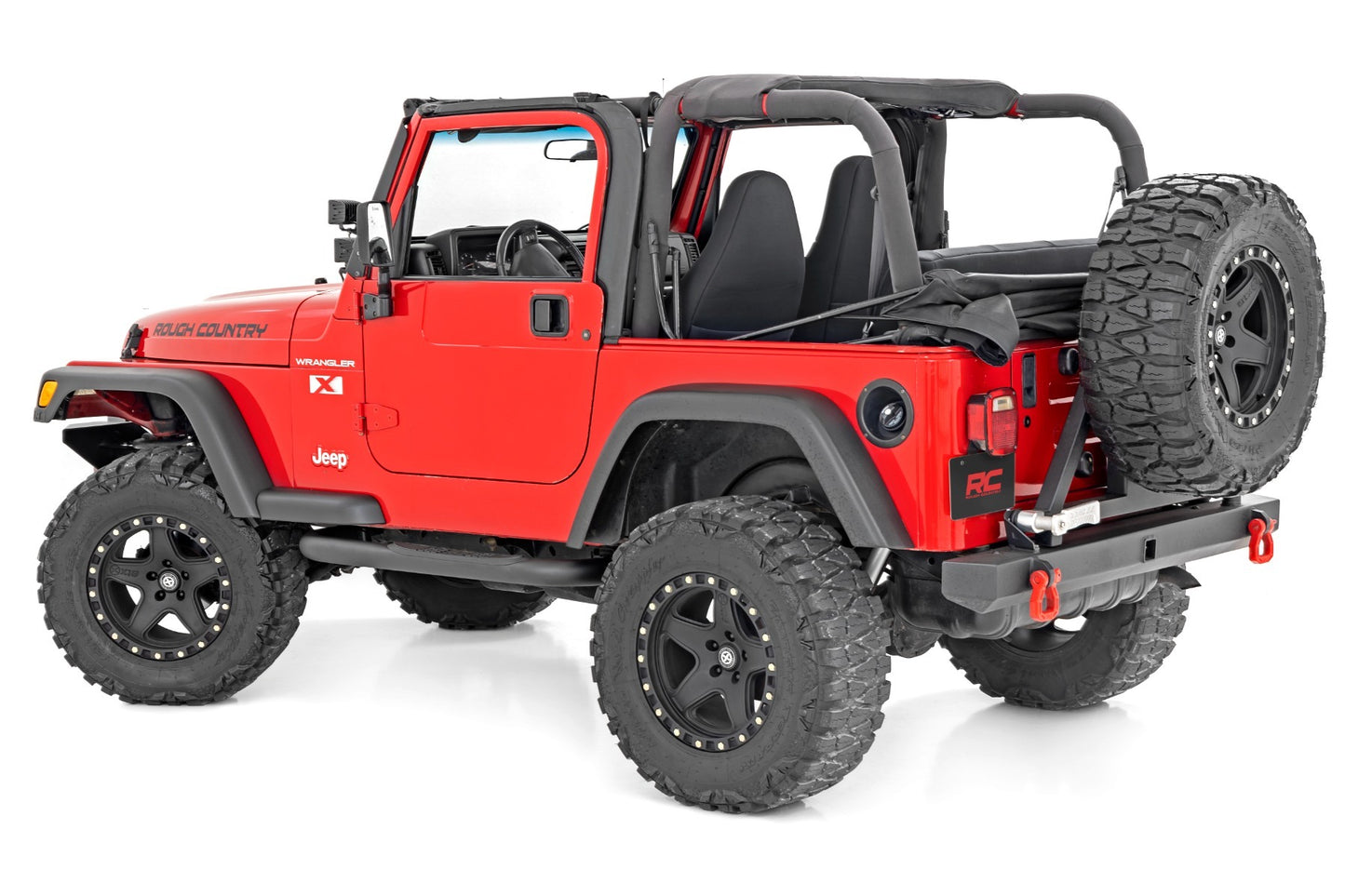 Fits Jeep Wrangler TJ (97-06)/Wrangler YJ (87-95) Nerf Bar; 3inch tube; 90799
