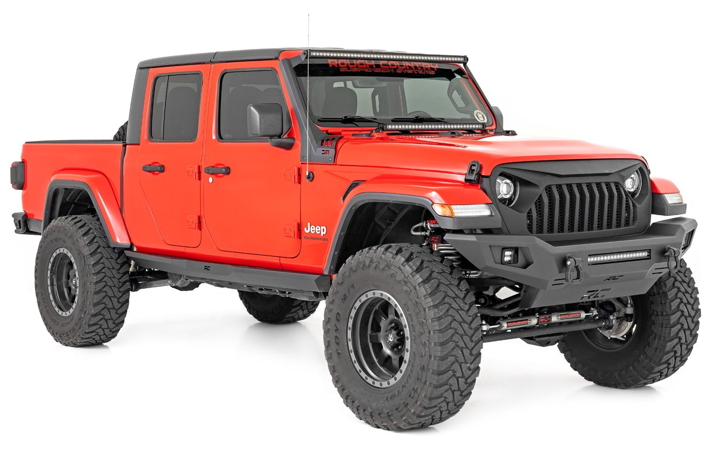 Fits Jeep Gladiator JT 4WD (2020-2024) Rock sliders; Heavy Duty; 90802