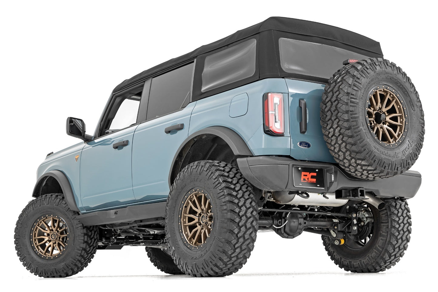 Fits Ford Bronco 4WD (2021-2024) Rock Sliders; Heavy Duty; 4-Door; 90803