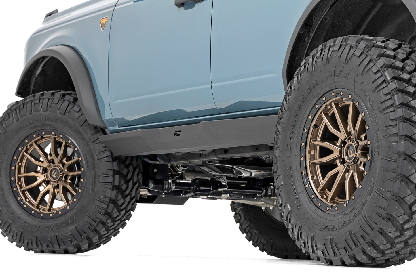 Fits Ford Bronco 4WD (2021-2024) Rock Sliders; Heavy Duty; 4-Door; 90803