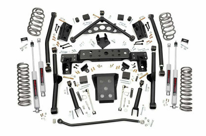 Fits Jeep Grand Cherokee WJ 4WD (1999-2004) 4 Inch Lift Kit; Long Arm; 90820