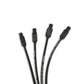 Spark Plug Wire Set Universal 8mm Silicone Spiro Pro 180? 350 ohm/ft Black 73035