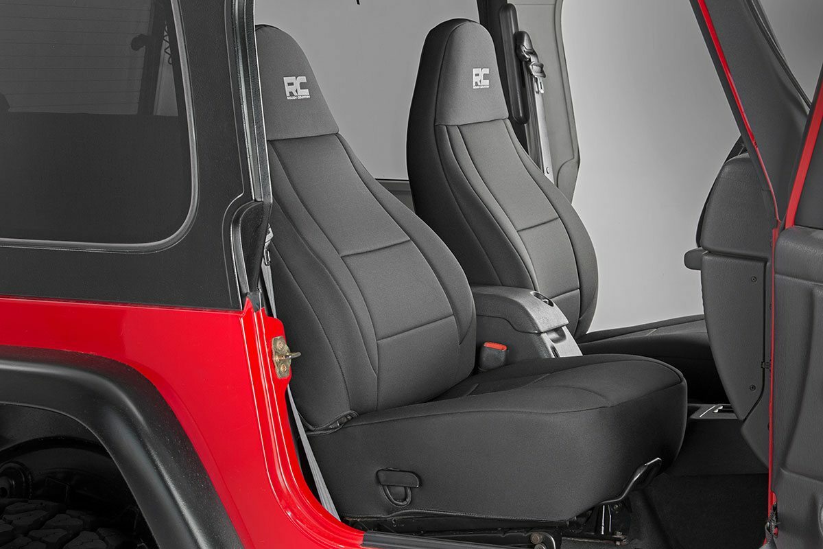 Fits Jeep Wrangler TJ (03-06) (04-06) Seat Covers; Front and Rear; 91001