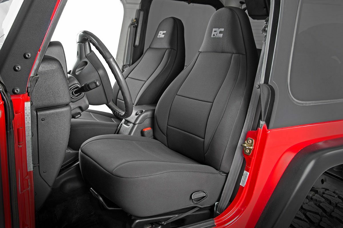 Fits Jeep Wrangler TJ (03-06) (04-06) Seat Covers; Front and Rear; 91001