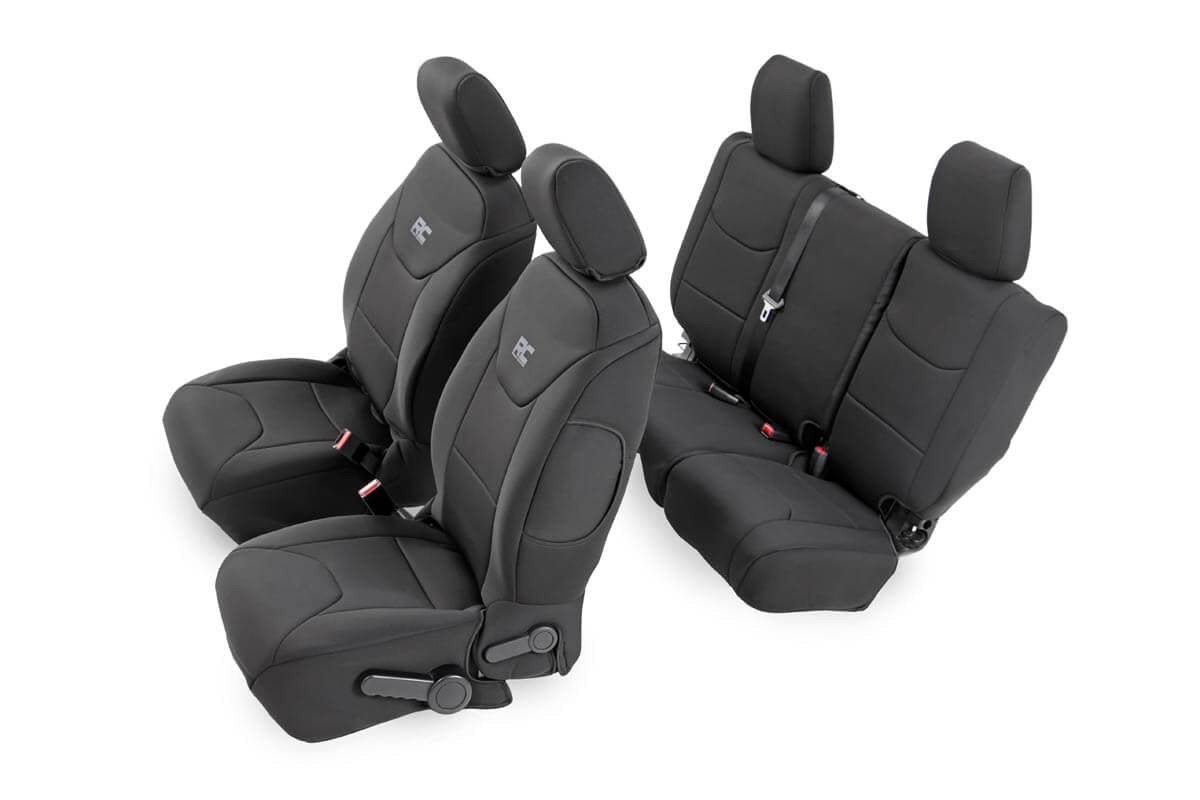 Fits Jeep Wrangler Unlimited 2&4WD (2008-2010) Seat Covers Front and Rear 91002A