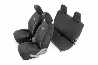 Fits Jeep Wrangler JK 4WD (2007-2010) Seat Covers; Front and Rear; 91005