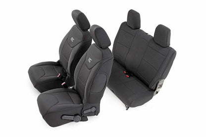 Fits Jeep Wrangler JK 4WD (2013-2018) Seat Covers; Front and Rear; 2-Door; 91007