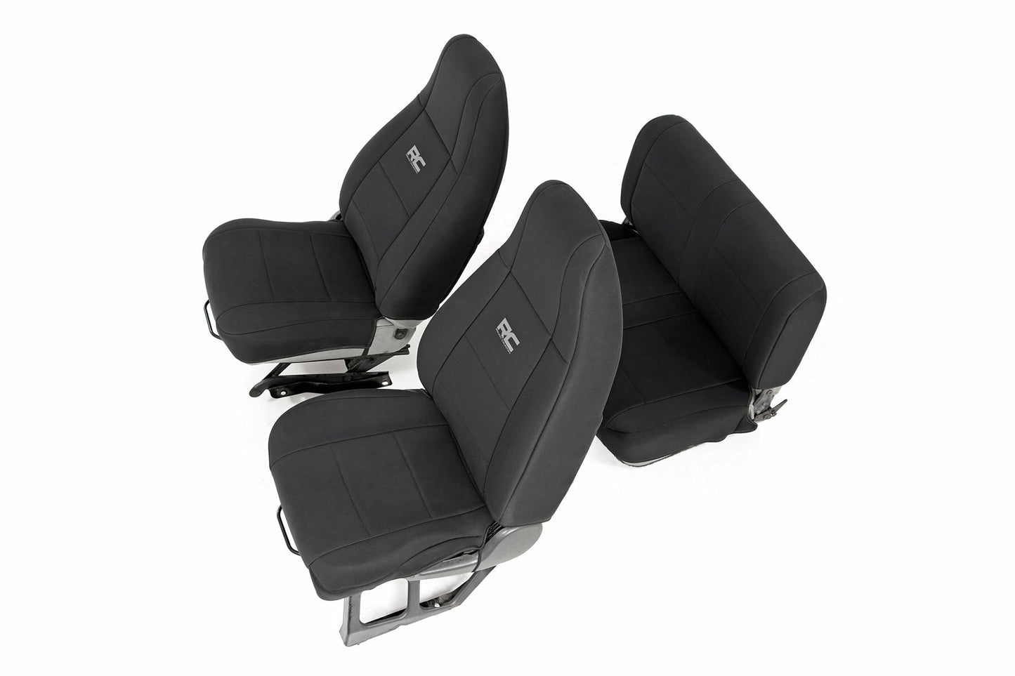 Fits Jeep Wrangler YJ 4WD (1987-1990) Seat Covers; Front and Rear; 91008