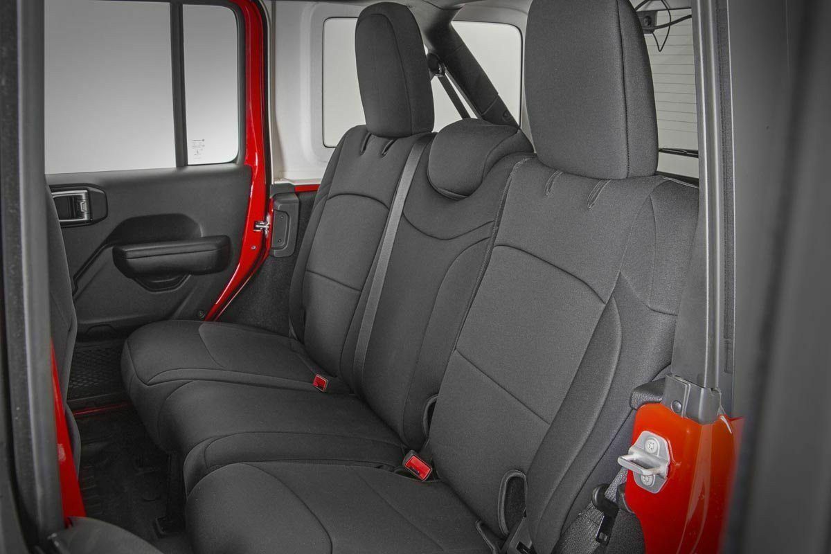 Fits Wrangler Unlimited 4WD(18-24) Seat Covers Front and Rear w/ Armrest 91012