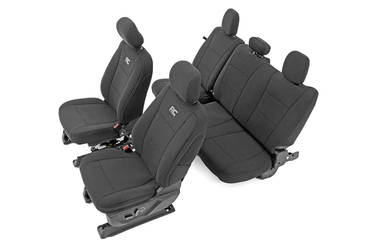 Fits Ford F-150/Lightning/F-250 (15-23) Seat Covers FR Bucket and RR Bench 91018