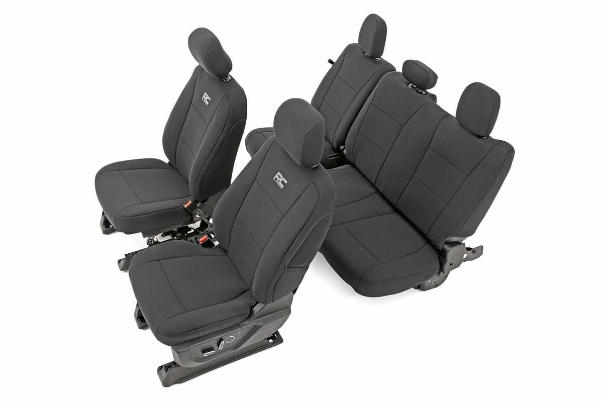 Fits Ford F-150/Lightning/F-250 (15-23) Seat Covers FR Bucket and RR Bench 91018