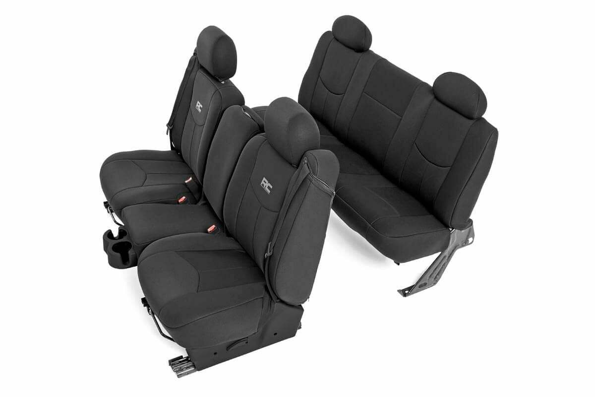 Fits Chevy/GMC 1500 (99-06 & Classic) Seat Covers; FR 40/40/20 & Rear; 91019