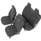 Fits Jeep Wrangler JL 4WD (2018-2024) Seat Covers; Front and Rear; 91020